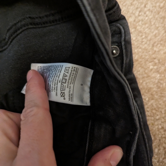 Old Navy black built in sculpt jeans size 8 - Picture 4 of 6